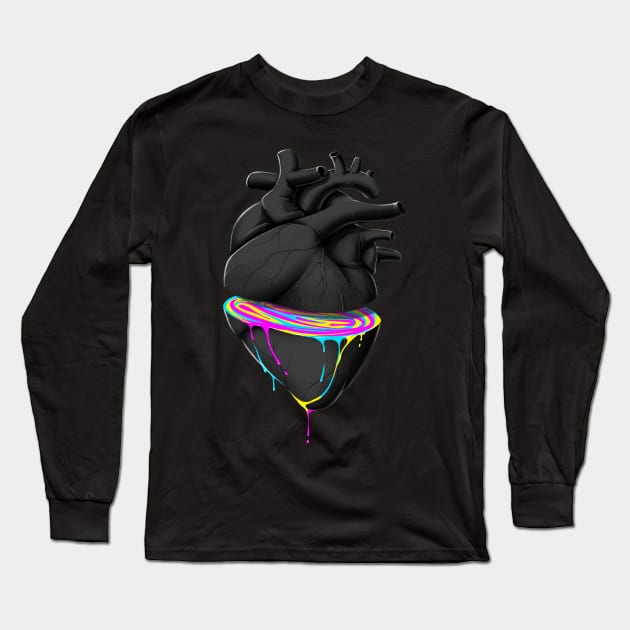 Bleeding Heart Long Sleeve T-Shirt by Tobe_Fonseca